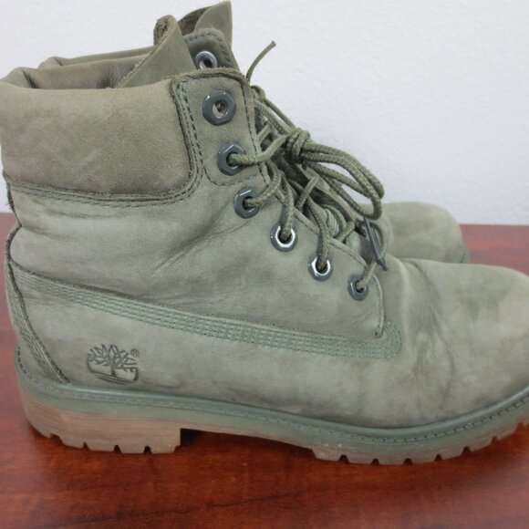 Timberland Suede Boots Boy\'s Size 5.5 Green main image 14